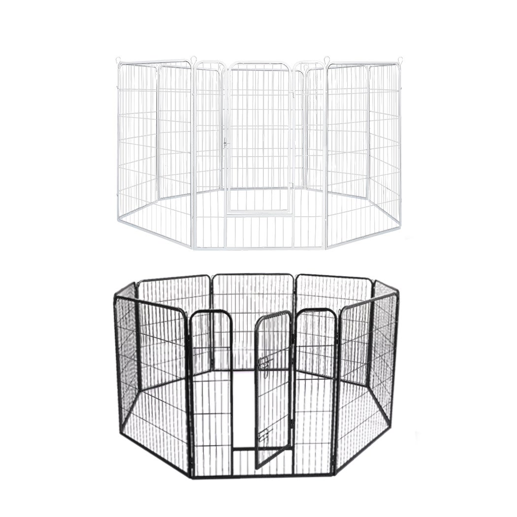 Pawz Pet Dog Playpen Puppy Exercise Cage Enclosure Fence Metal Outdoor 8 Panel