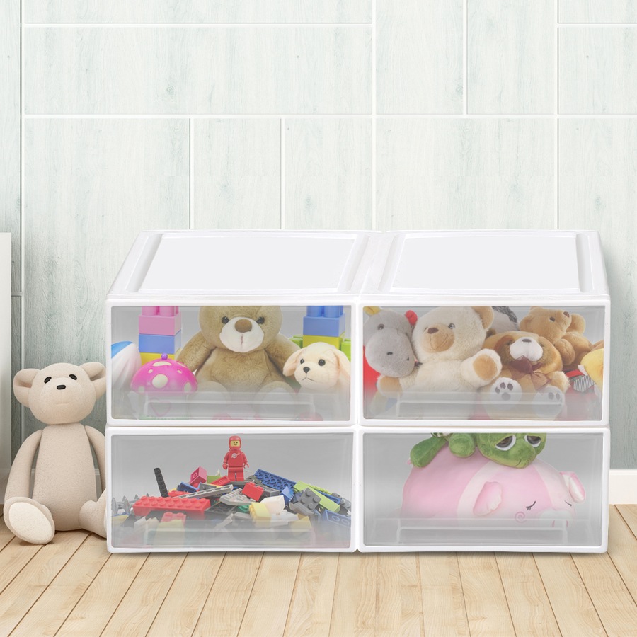 Buy Traderight Kids Toy Box Stackable Storage Drawers Palstic Clothes ...