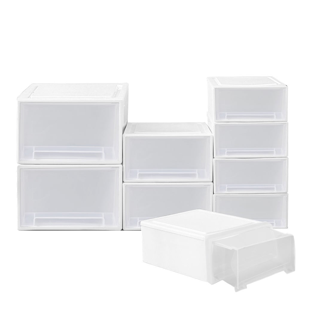 Kids Toy Storage Boxes Stackable Drawers Organiser Palstic Container Cabinet