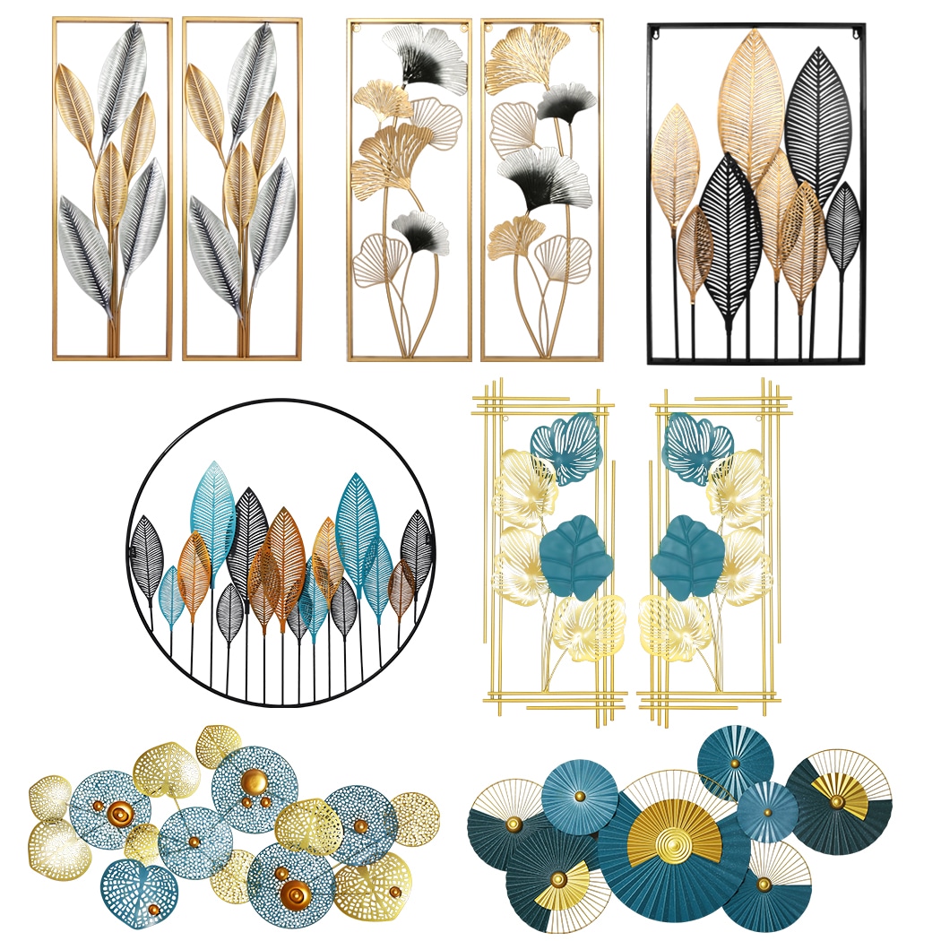 Large Metal Wall Art Framed Home Decor Hanging Flower Leaf Sculpture Outdoor 