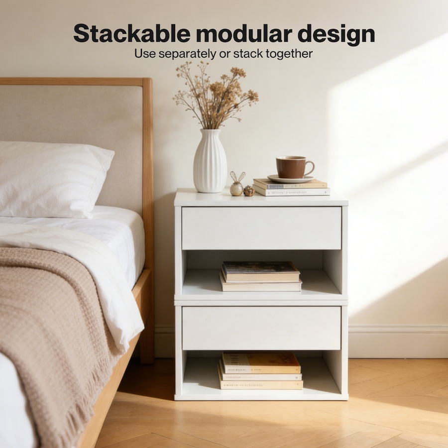 Side Draw Base Buy Levede Floating Bedside Table Wall Mounted Drawer Shelf Set of 2 ...