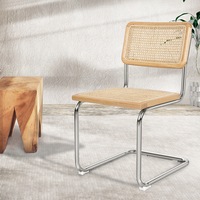 Levede a set of 2 Replica Cesca Natural Rattan Cantilever Dining Chairs