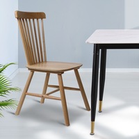 Levede a set of 2 Windsor Wooden Dining Chairs - Oak