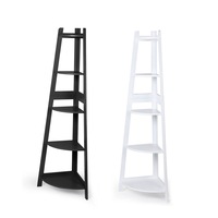 Levede 5 Tier Corner Bookshelf Storage Cabinet Bookcase Rack Organizer Display