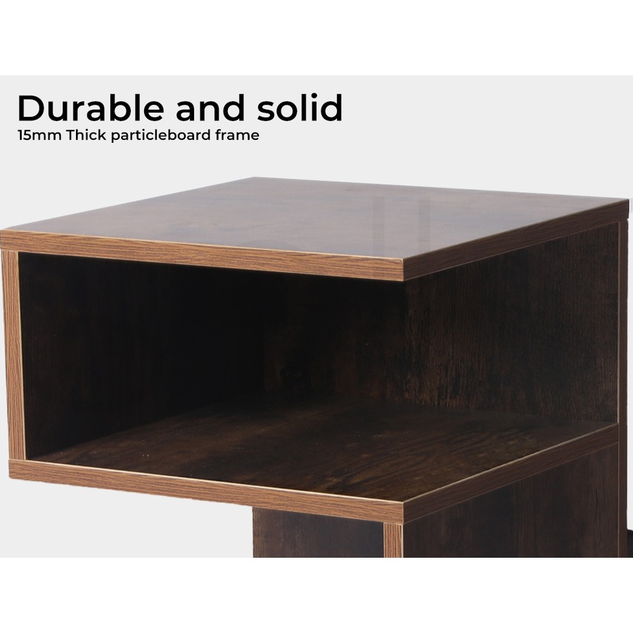 Levede Bedside Table Nightstand with Drawer Shelf - Oak