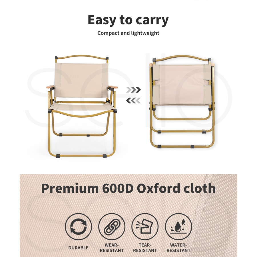 Levede Camping Chair Folding Outdoor Portable Foldable Fish Chairs Beach Picnic