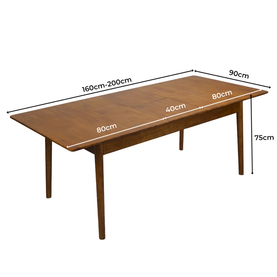 Levede Extendable Dining Table 1.6-2m