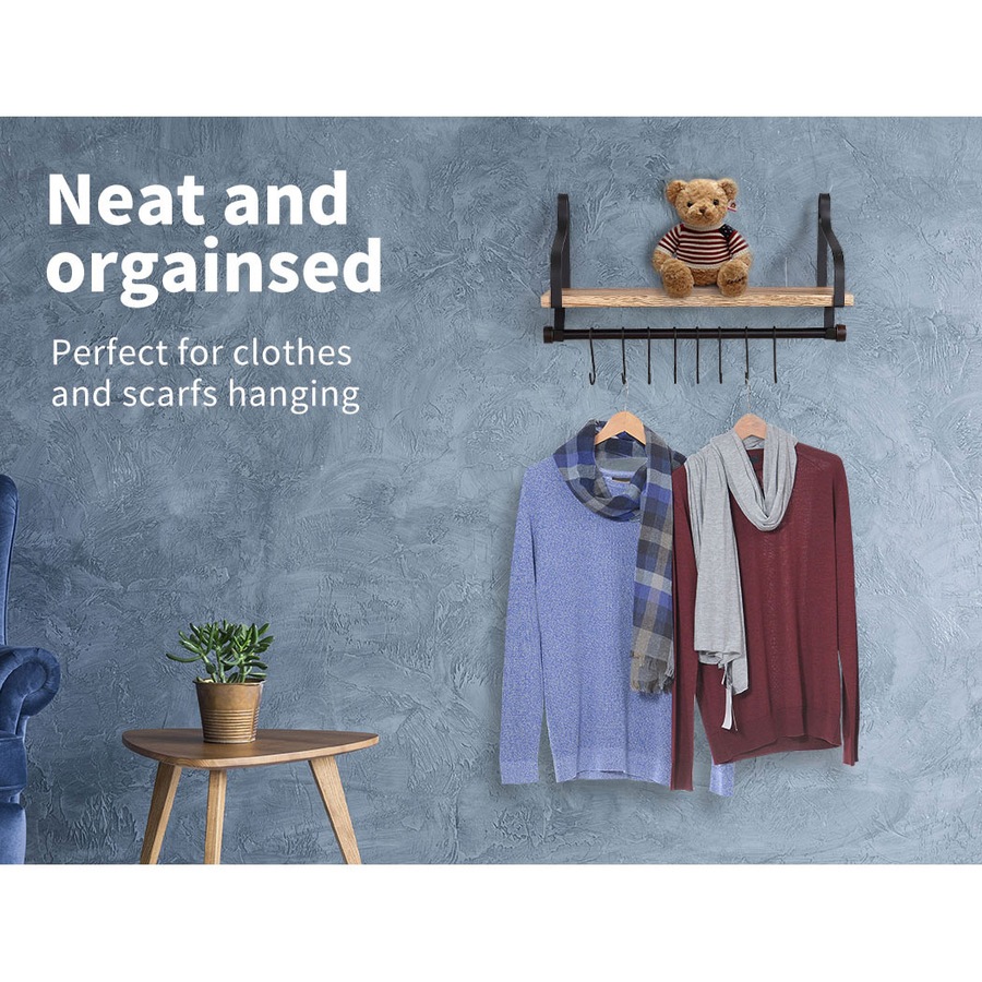 Levede 2x Floating Shelf Wall Mount Brackets Display Shelves Bookshelf Rack