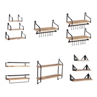 Levede Floating Wall Shelf Mount Brackets DIY Display Shelves Bookshelf Rack