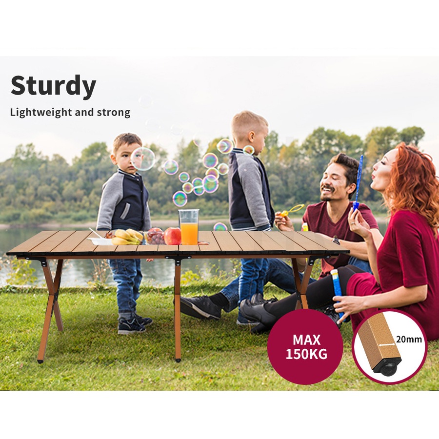 Levede Folding Camping Table Chair Set Portable Picnic Outdoor Foldable Chairs