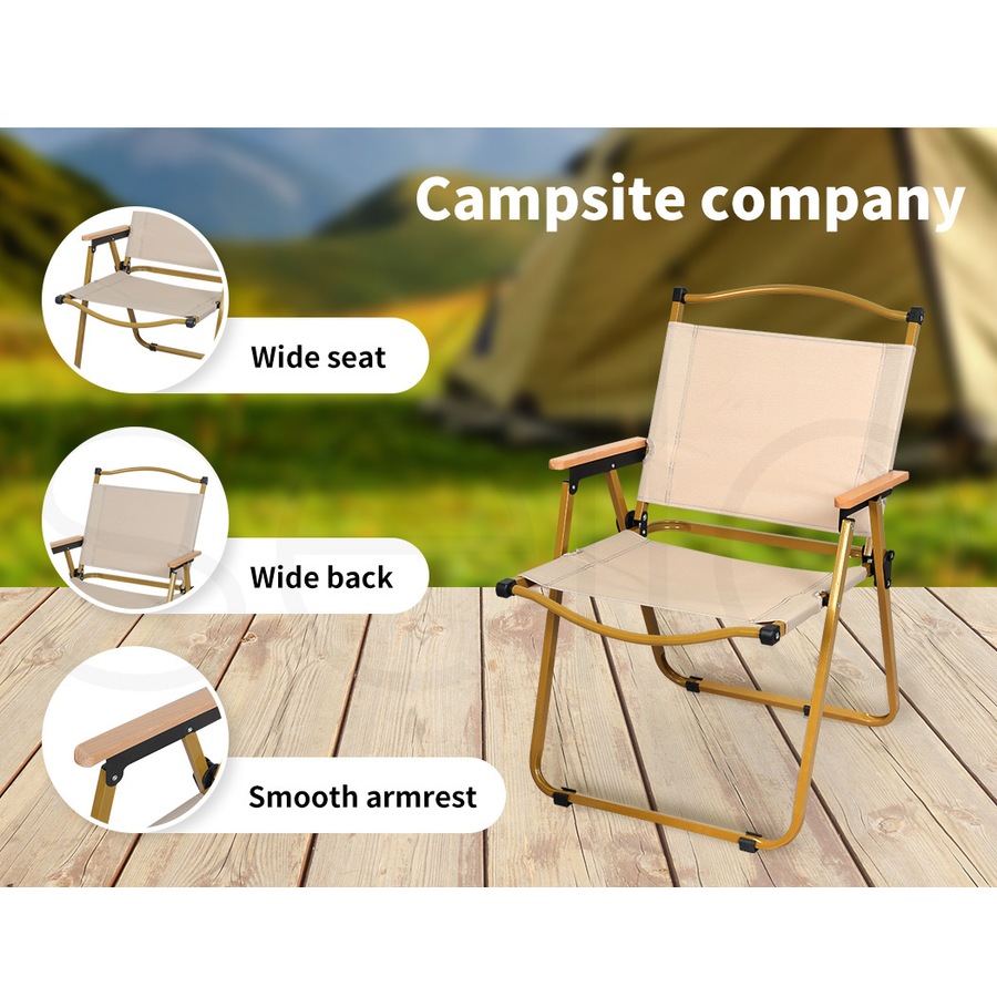 Levede Folding Camping Table Chair Set Portable Picnic Outdoor Foldable Chairs