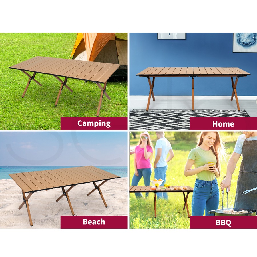 Levede Folding Camping Table Chair Set Portable Picnic Outdoor Foldable Chairs