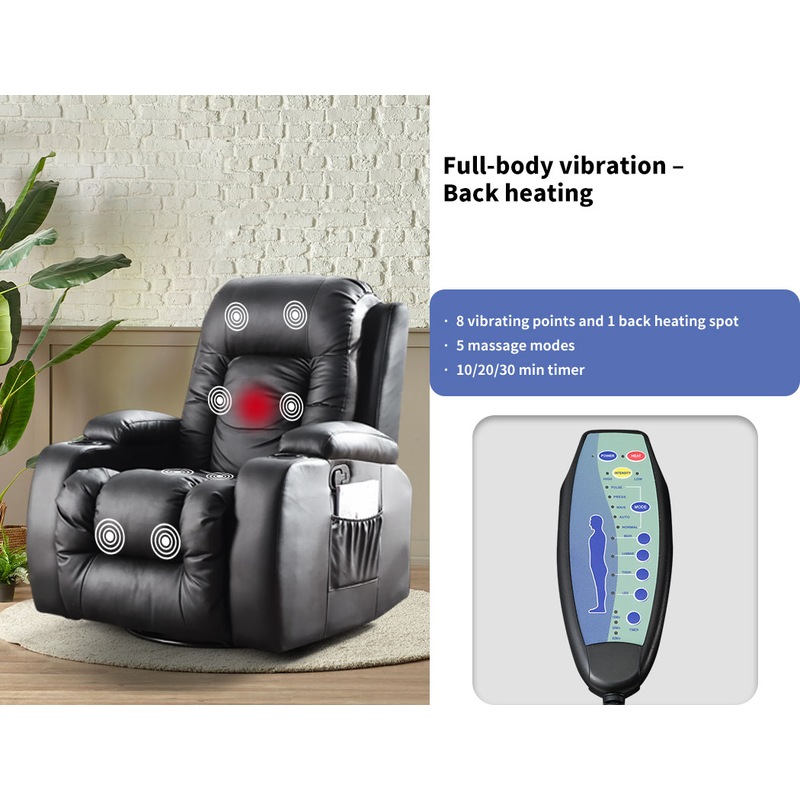 Buy Levede Massage Chair Recliner Chairs Electric Lift Armchair Lounge