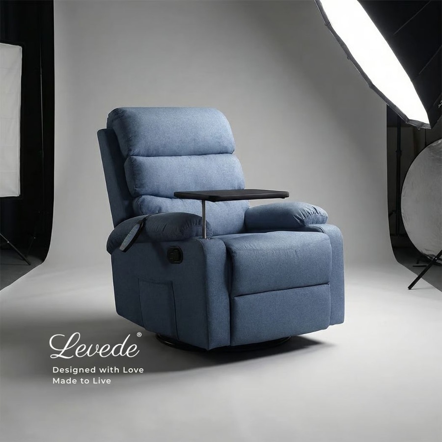 Levede Massage Chair Recliner Chairs Heated Lounge Sofa Armchair 360 Swivel