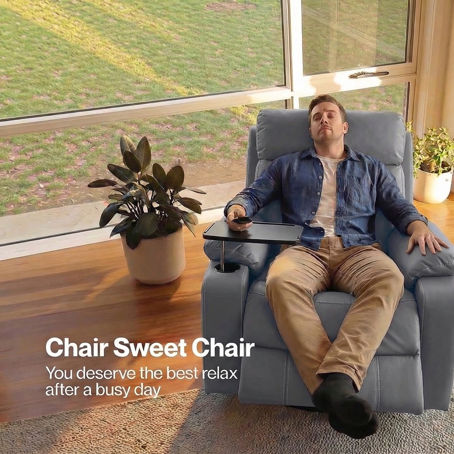 Levede Massage Chair Recliner Chairs Heated Lounge Sofa Armchair 360 Swivel