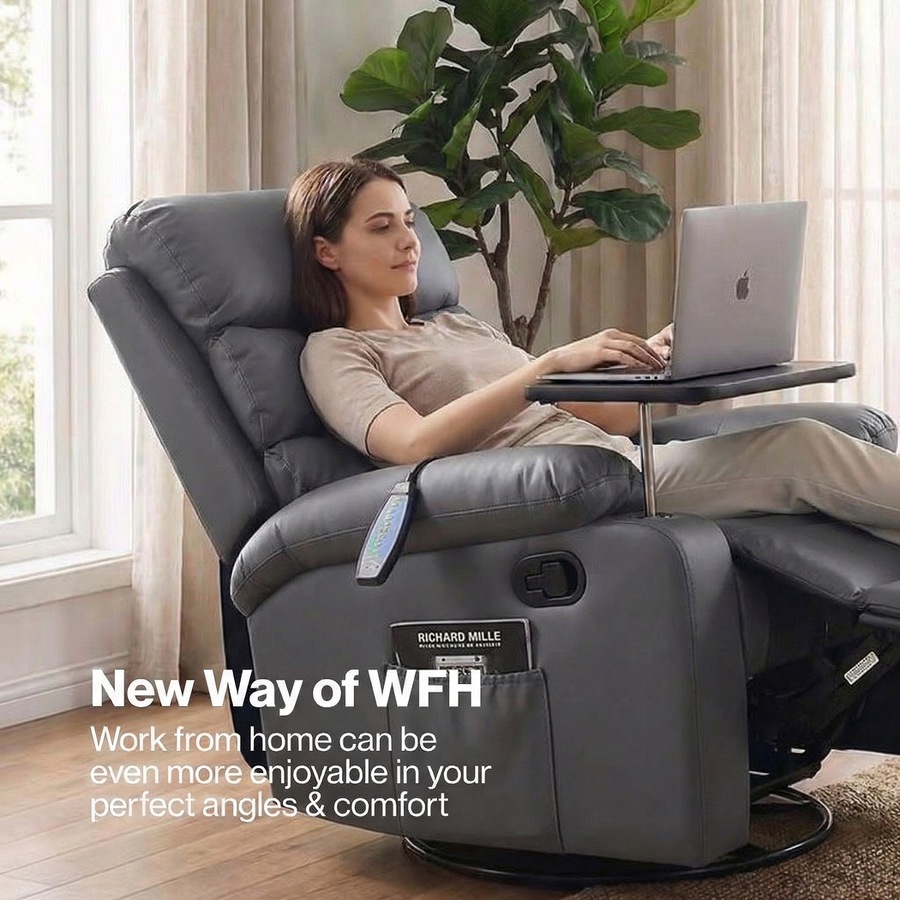 Levede Massage Chair Recliner Chairs Heated Lounge Sofa Armchair 360 Swivel