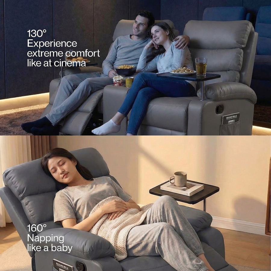 Levede Massage Chair Recliner Chairs Heated Lounge Sofa Armchair 360 Swivel