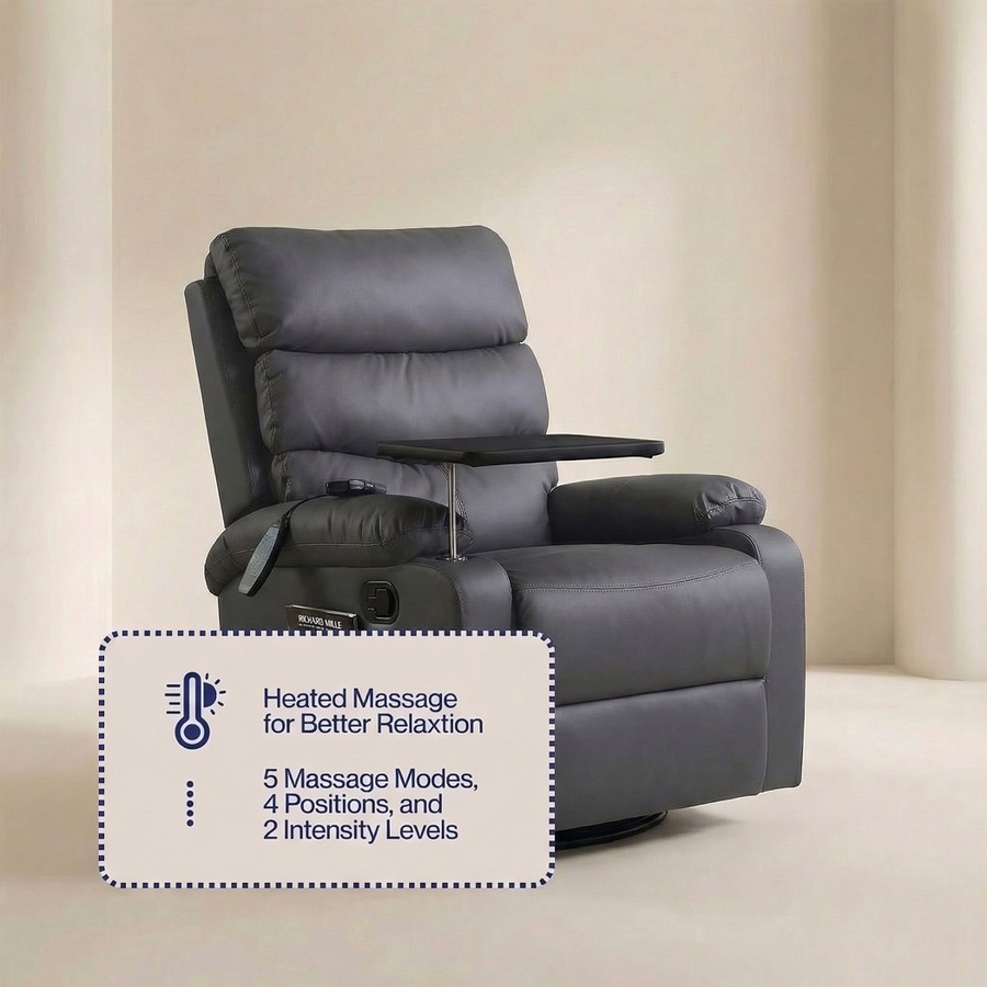 Levede Massage Chair Recliner Chairs Heated Lounge Sofa Armchair 360 Swivel