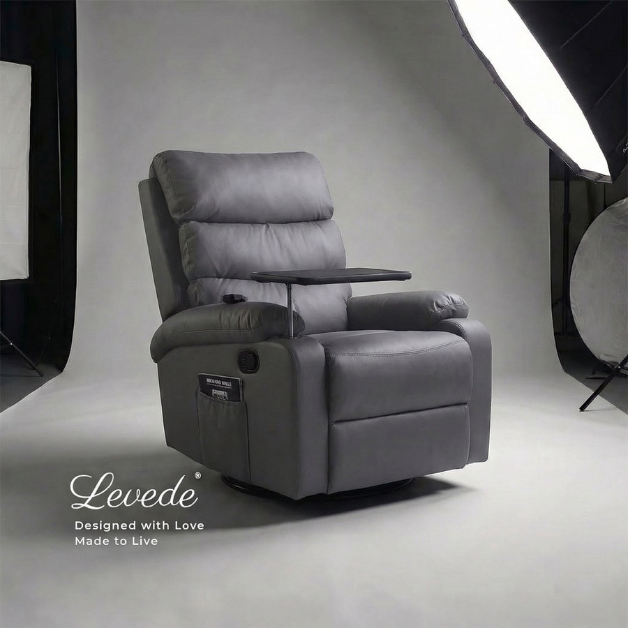 Levede Massage Chair Recliner Chairs Heated Lounge Sofa Armchair 360 Swivel