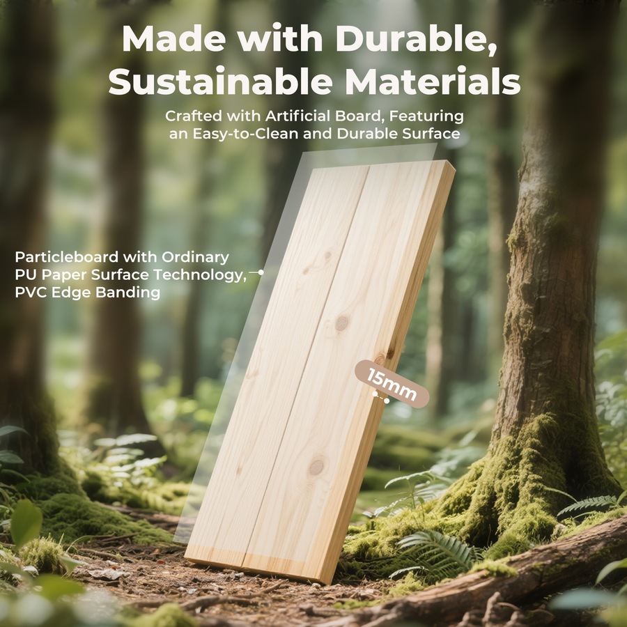 Levede Slim Side Table with Magazine Rack Small End Table Narrow Coffee Table