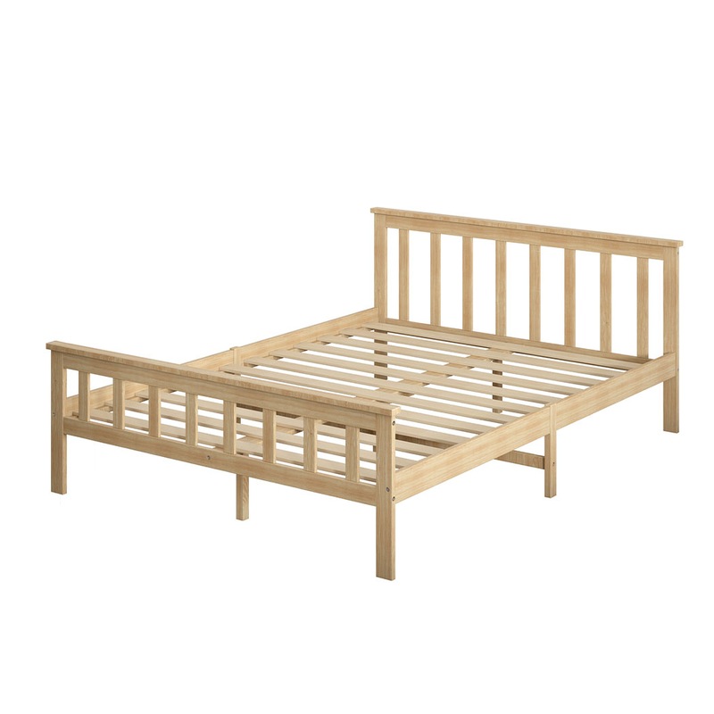 Buy Levede Wooden Bed Frame Queen Double Single Rustic Mattress Base ...