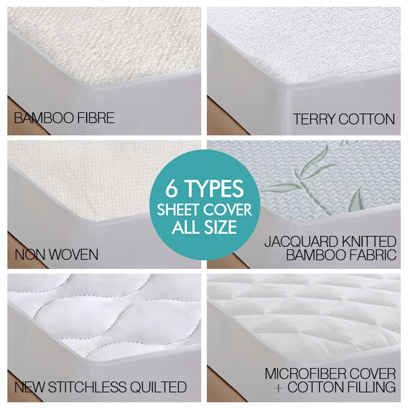 Luxury Mattress Protector Waterproof Fully Fitted Sheet Cover All Size
