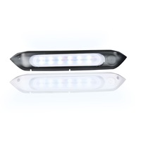 Manan 12V 24V 287mm Dual LED Amber Awning Porch Light Caravan Camper Waterproof