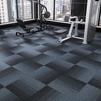 Marlow 20x Carpet Tiles Box Commercial Gradient Blue Office Flooring 50x50cm
