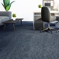 Marlow 20x Carpet Tiles Heavy Commercial Retail Office Flooring Blue 50X50cm