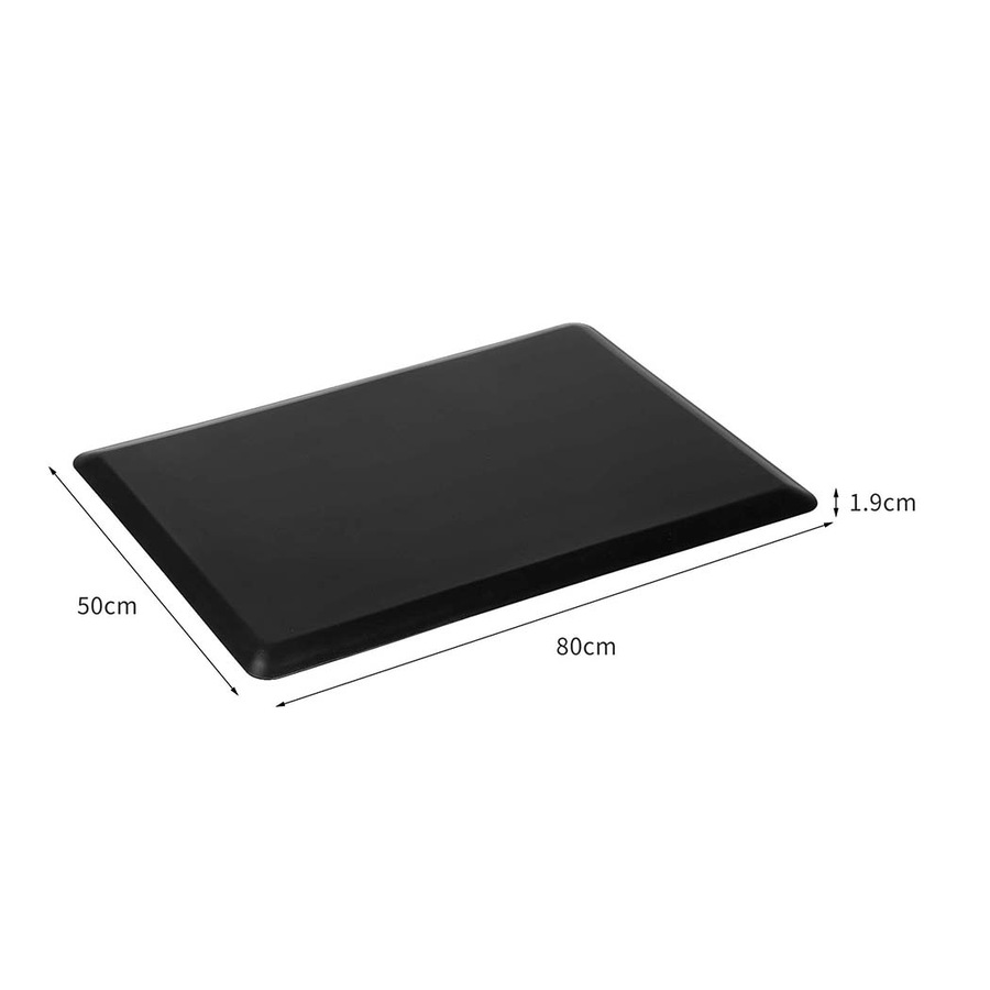 50x80cm Anti Fatigue Standing Mat Foam - Black
