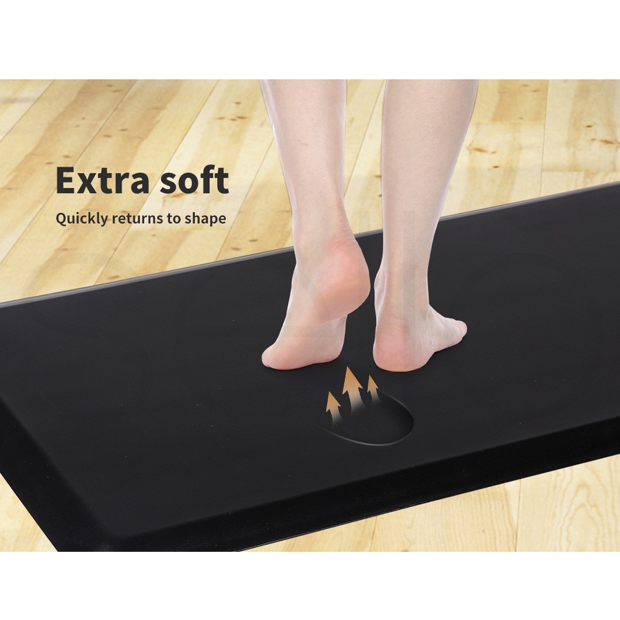 50x80cm Anti Fatigue Standing Mat Foam - Black