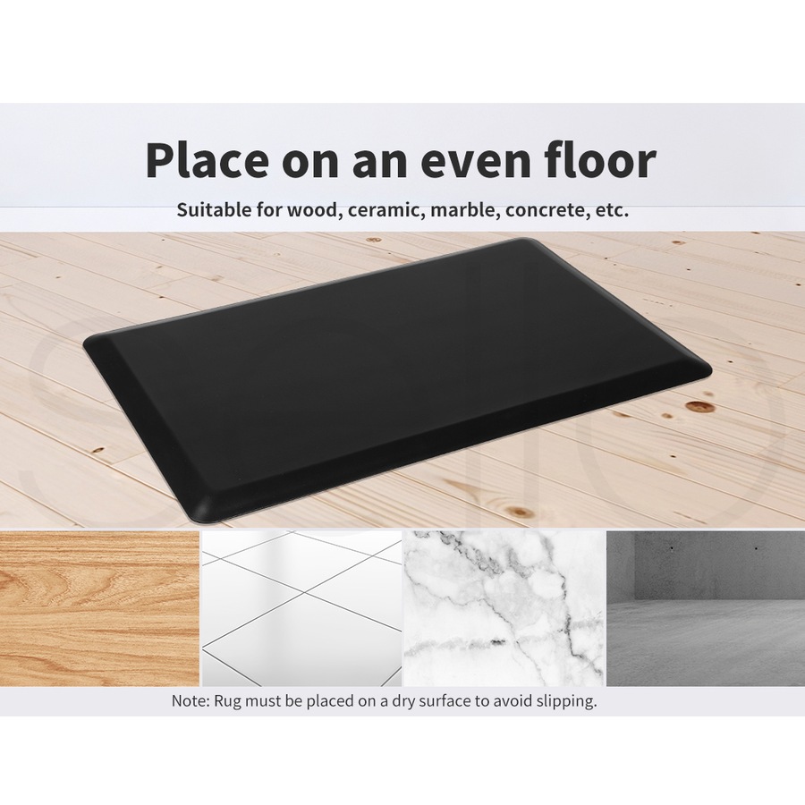 50x80cm Anti Fatigue Standing Mat Foam - Black