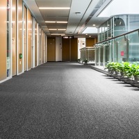 Marlow 20x Carpet Tiles Heavy Commercial Retail Office Flooring Grey 50X50cm