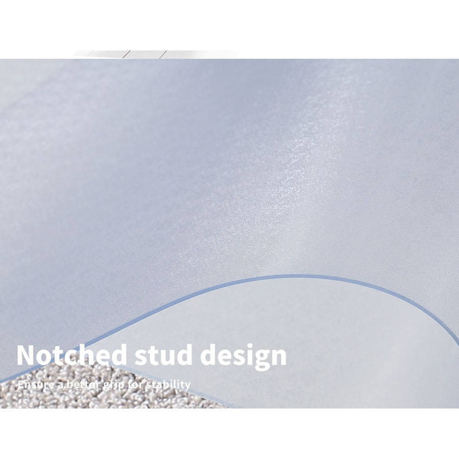 Marlow Chair Mat Protector for Timber Floors with Extension 135x114cm - Opaque White