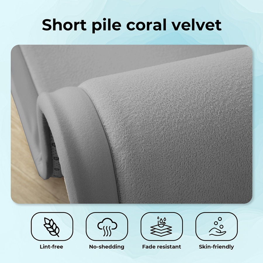 Marlow Floor Rug 150cm x 200cm, Plush 3cm Extra Thick Velvet - Grey