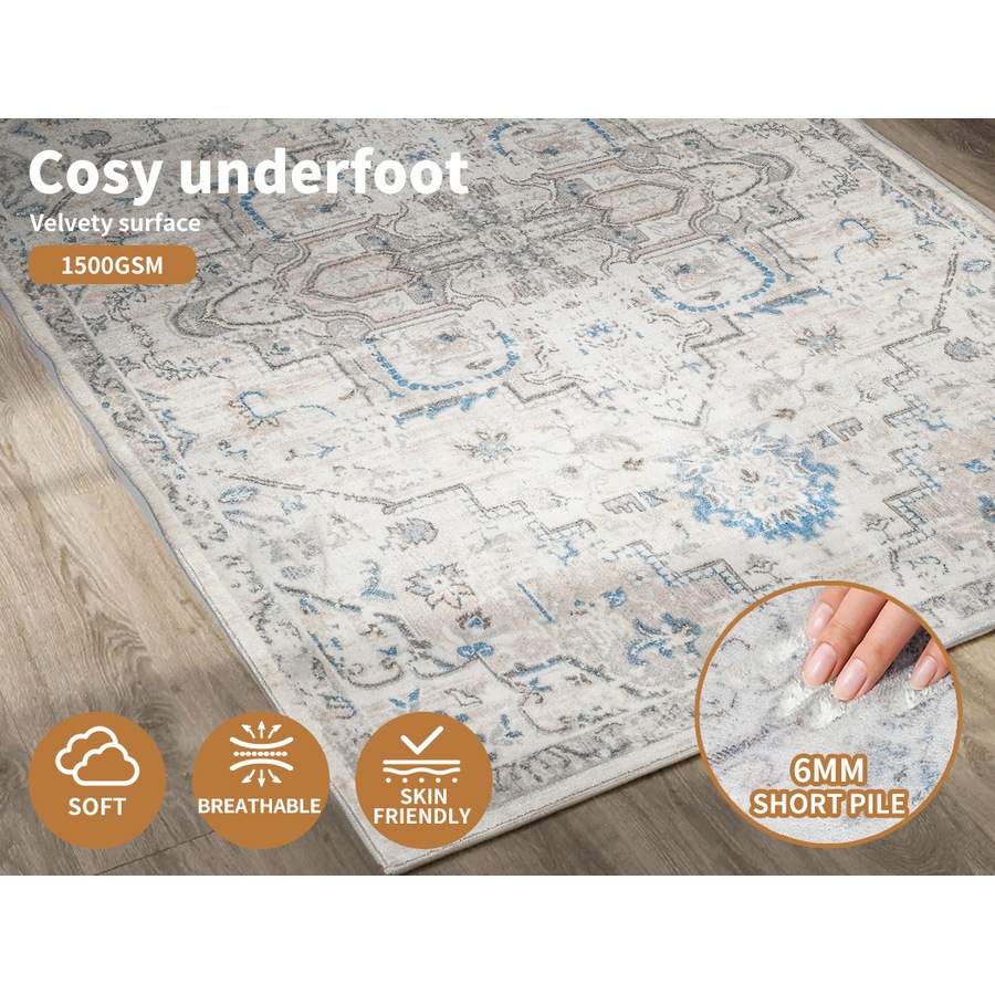 Marlow Floor Rug 160cm x 120cm Short Pile Vintage