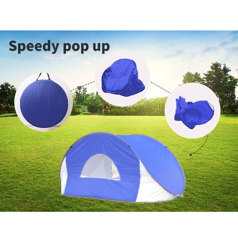 Mountview Pop Up Tent Beach Camping Tents 2-3 Person Hiking Portable Shelter