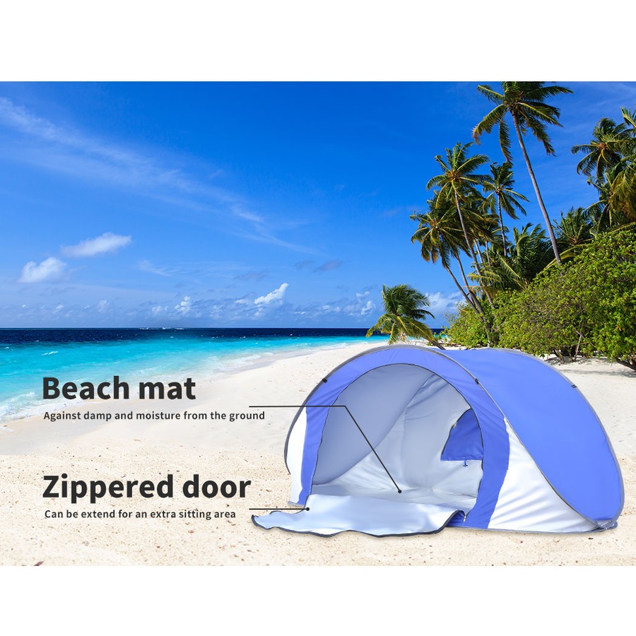 Mountview Pop Up Tent Beach Camping Tents 2-3 Person Hiking Portable Shelter