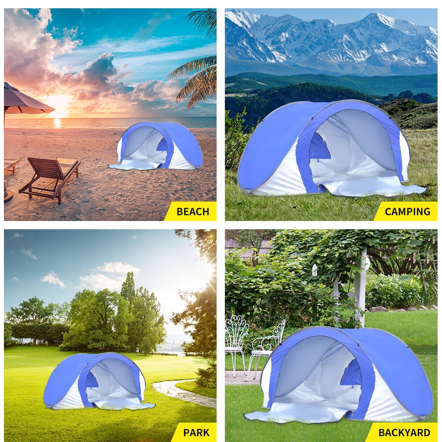 Mountview Pop Up Tent Beach Camping Tents 2-3 Person Hiking Portable Shelter