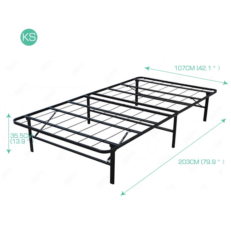 Buy Levede Dreamz Folding Metal Bed Frame MyDeal