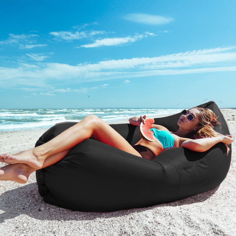 Ping Lounger Sofa Inflatable Sleeping Bag Beach Hangout Lazy Air Bed at  best price in Delhi