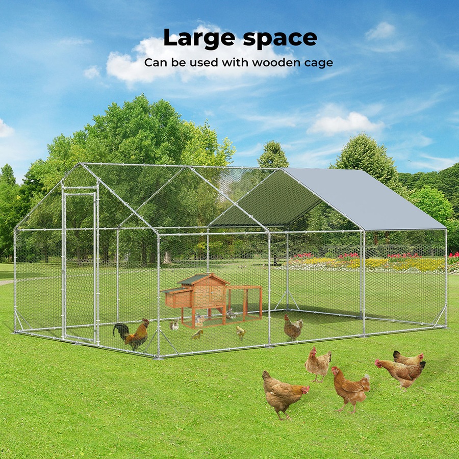 Buy Pawz Chicken Coop Cage Large Walk in Hen Run Rabbit Hutch Ferret ...