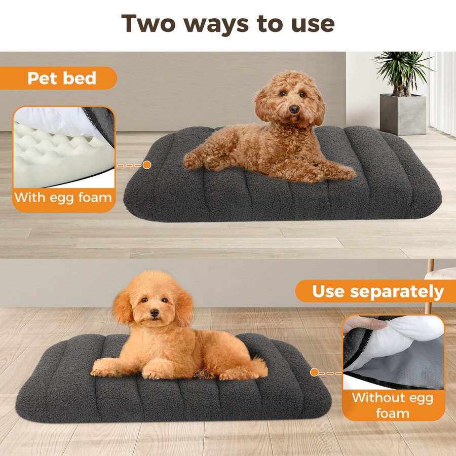 Pawz Dog Bed Pet Orthopedic Sofa Egg Foam Mattress Mat Washable Waterproof M
