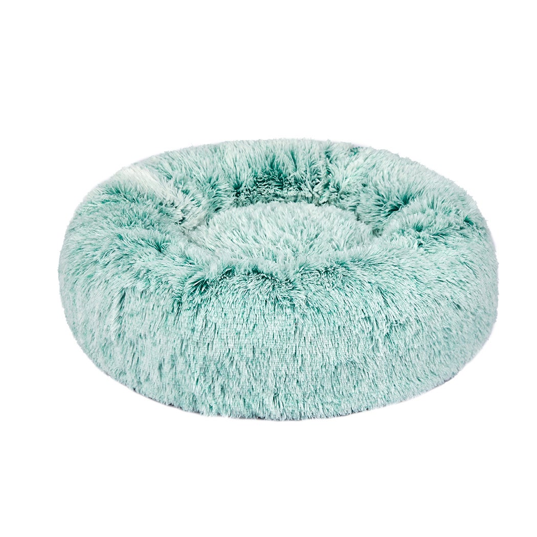 Pawz Pet Dog Calming Bed Cat Warm Soft Plush Round Washable Removable Cover Teal