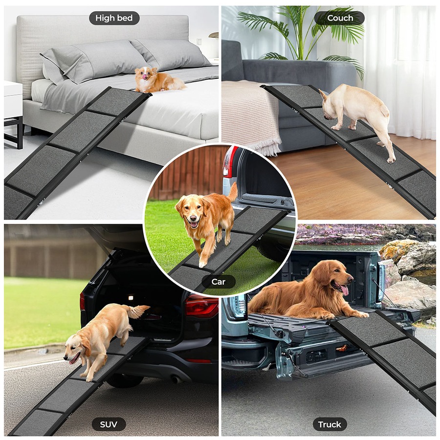 Buy Pawz Dog Ramp 180cm Foldable Non Slip Steps 100Kg Load for Car SUV ...