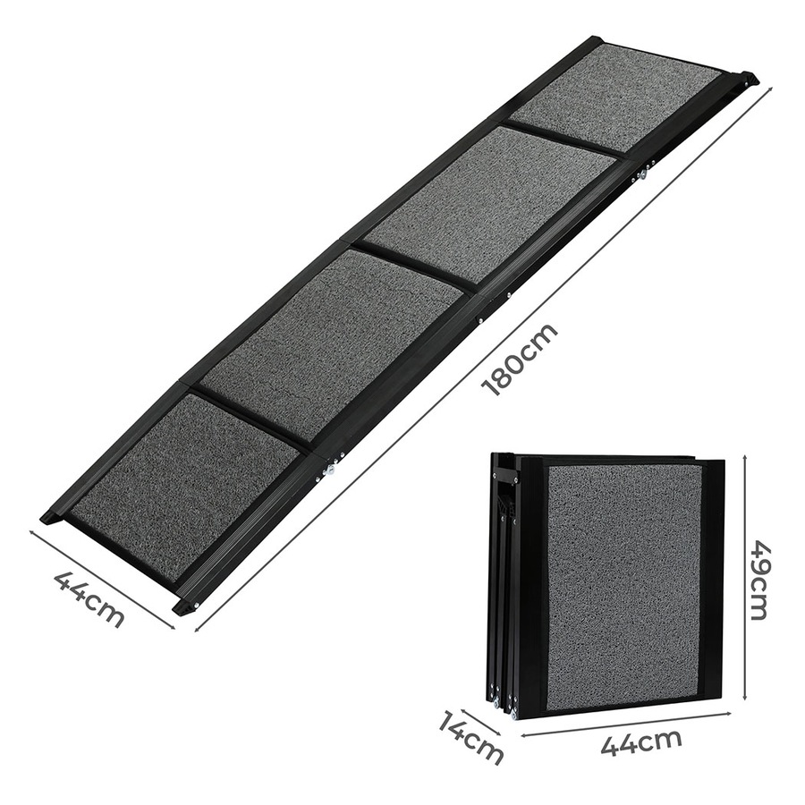 Buy Pawz Dog Ramp 180cm Foldable Non Slip Steps 100Kg Load for Car SUV ...