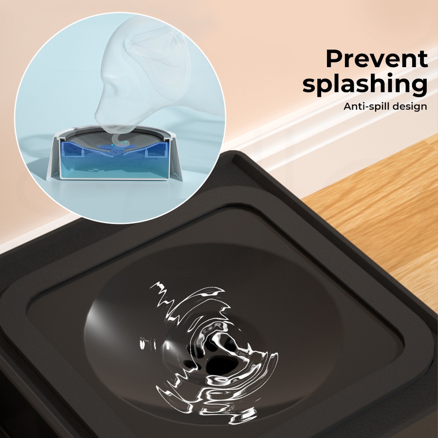 Pawz Elevated Pet Feeder 4 Height Adjustable Raised Dog Cat Slow Food Water Bowl