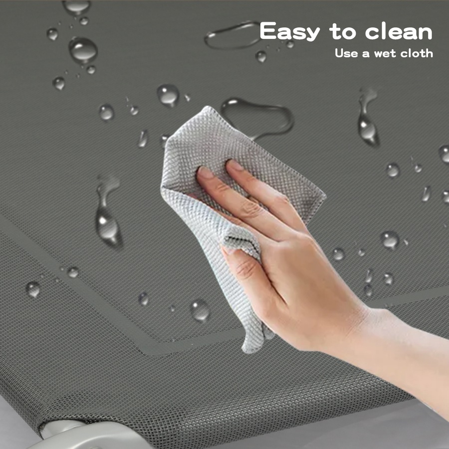 Pawz Elevated Trampoline Pet Bed Dog Puppy Raised Heavy Duty Medium Grey