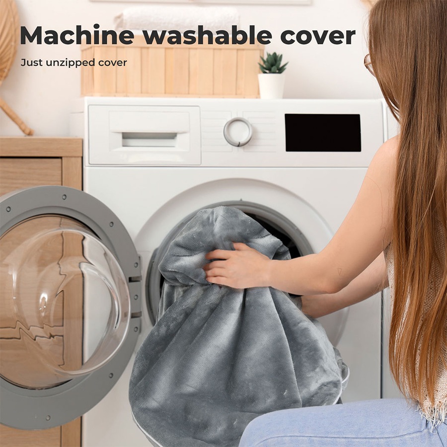 Pawz Orthopedic Dog Bed Memory Foam Cushion Cat Calming Mattress Washable M Grey