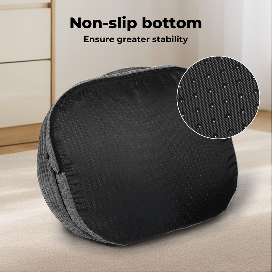 Pawz Orthopedic Plush Dog Bed Soft Washable Pet Bed Grey Cosy Cushion XL Size